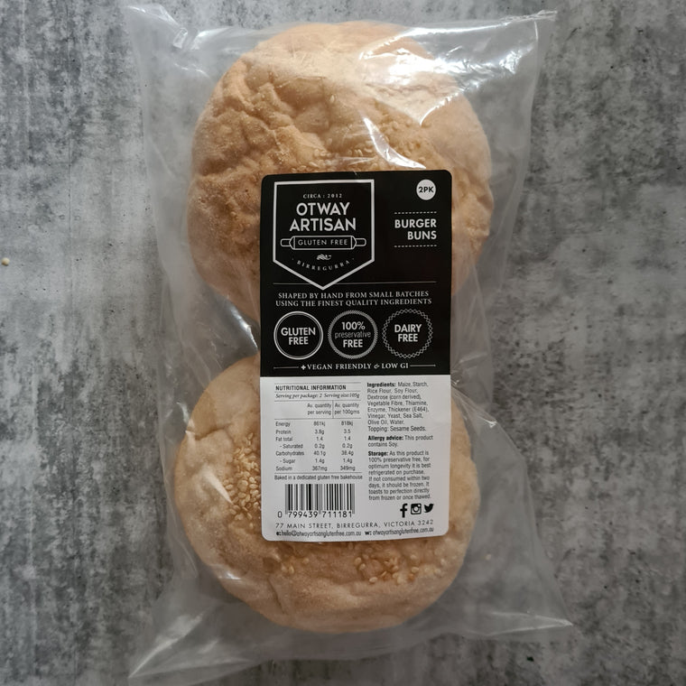 Otway Artisan - Burger Buns (2 Pack) - Foddies